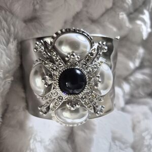 St. John Maltese Cross Cuff Bracelet (Vintage)